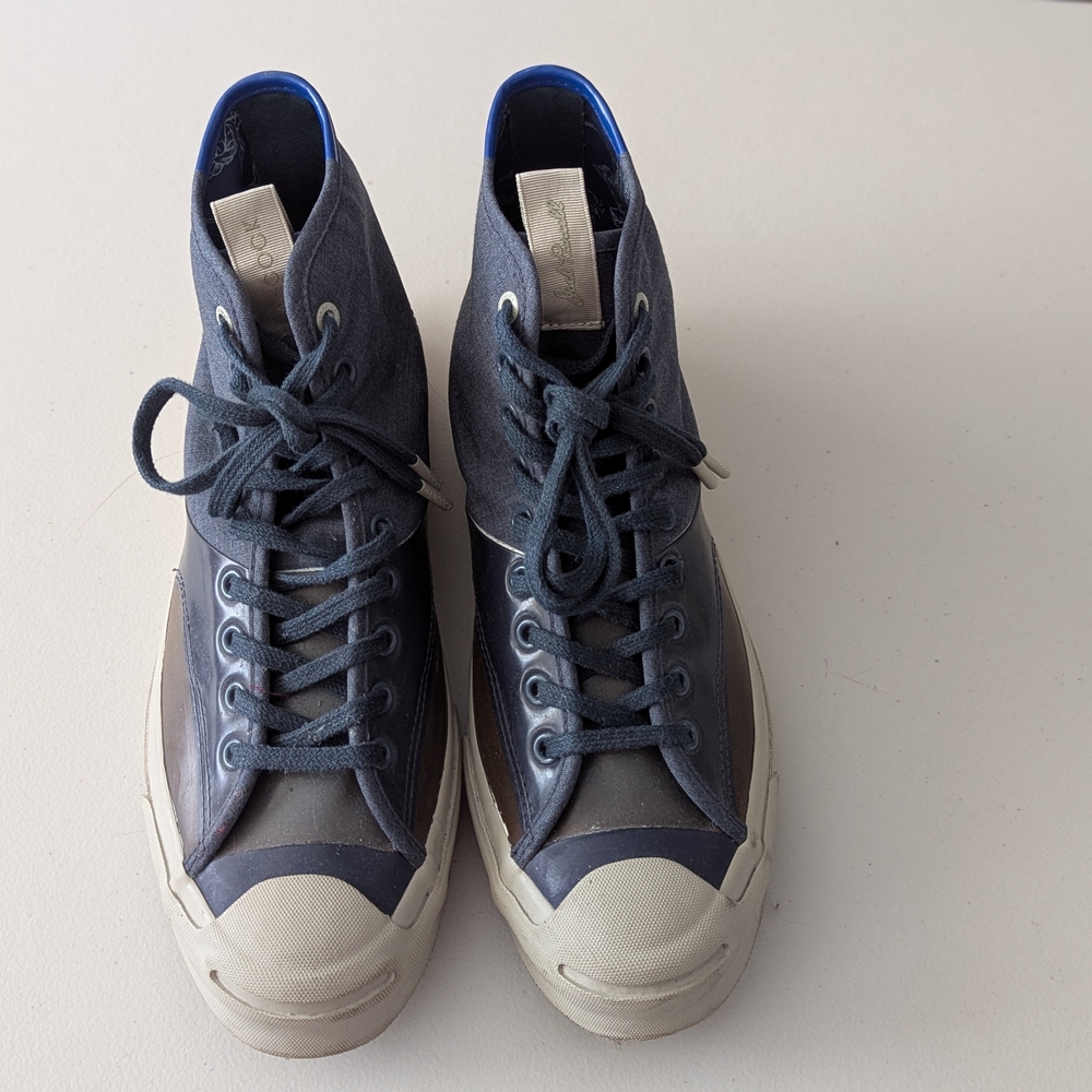Converse Men's High-Top Sneakers - Navy and White